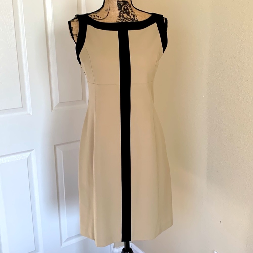 NWOT INC sleeveless dress, lined, quality made & beautiful. Zip back. Perfect